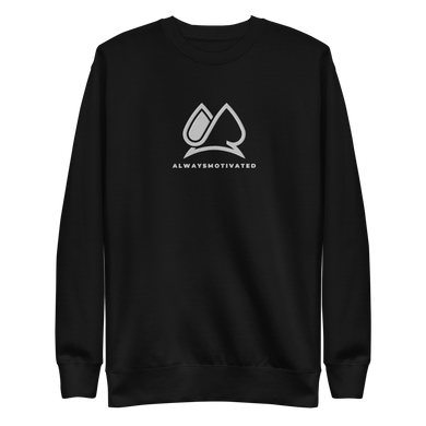 Classic Always Motivated Premium Sweatshirt (Black/White)