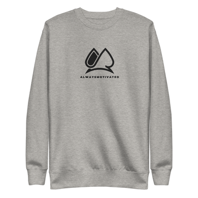 Classic Always Motivated Premium Sweatshirt (Grey/Black)