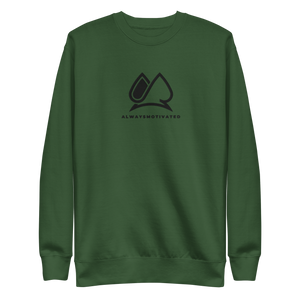 Classic Always Motivated Premium Sweatshirt (Green/Black)