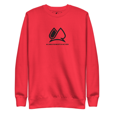 Classic Always Motivated Premium Sweatshirt (Red/Black)