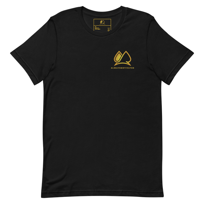 Always Motivated T-Shirt (Black/Gold)