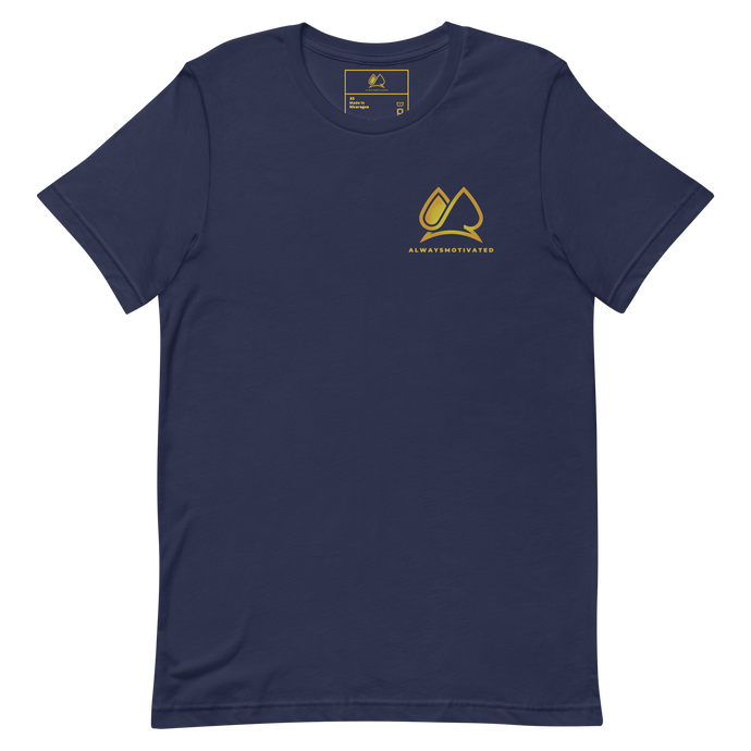 Always Motivated T-Shirt (Navy/Gold)