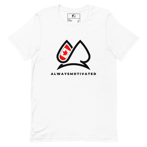 Always Motivated Canadian Flag unisex t-shirt White