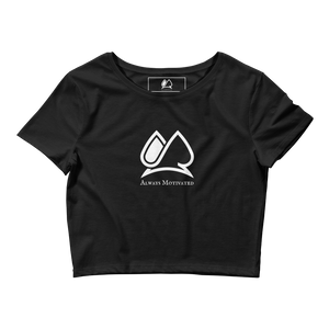 AM Women’s Crop Tee (Black/White)