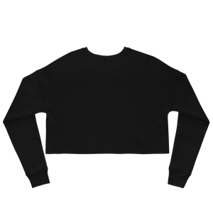 Always Motivated Crop Sweatshirt - Black/White