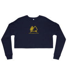 Always Motivated Crop Sweatshirt - Navy/Gold