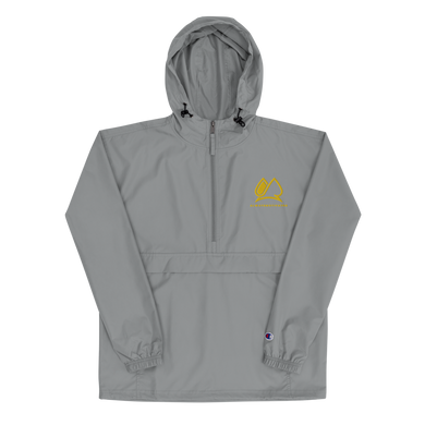 Always Motivated x Champion Packable Jacket- Grey/Gold