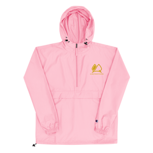 Always Motivated x Champion Packable Jacket- Pink/Gold