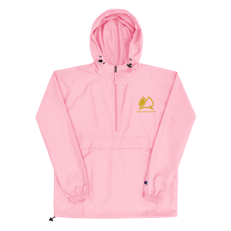 Champion windbreaker pink sales