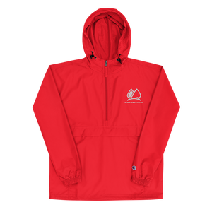 Always Motivated x Champion Packable Jacket- Red-White