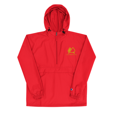 Always Motivated x Champion Packable Jacket- Red/Gold