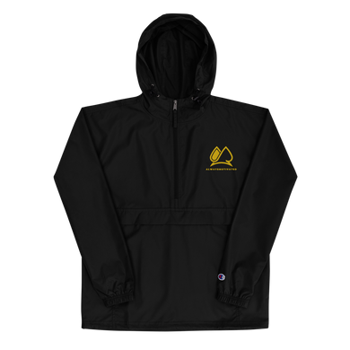 Always Motivated x Champion Packable Jacket - Black/Gold