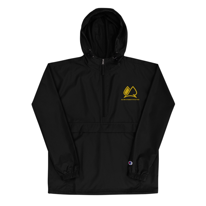 Always Motivated x Champion Packable Jacket - Black/Gold