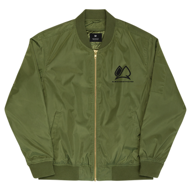 Always Motivated Bomber jacket ( Green/Black )