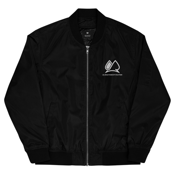 Always Motivated Bomber jacket ( Black/White )