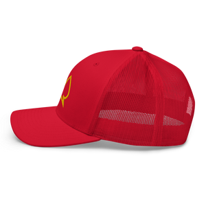 Always Motivated Logo Trucker Cap (Red/Gold)