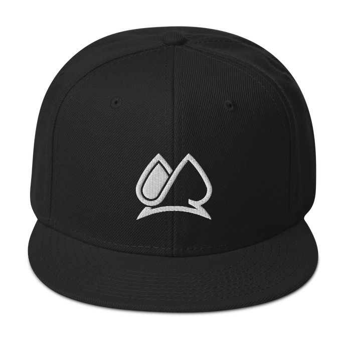 Always Motivated Logo Snapback Adjustable Hat - Black/White