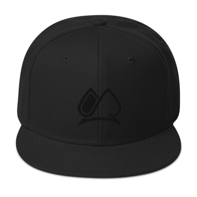 Always Motivated Logo Snapback Adjustable Hat - Black/Black
