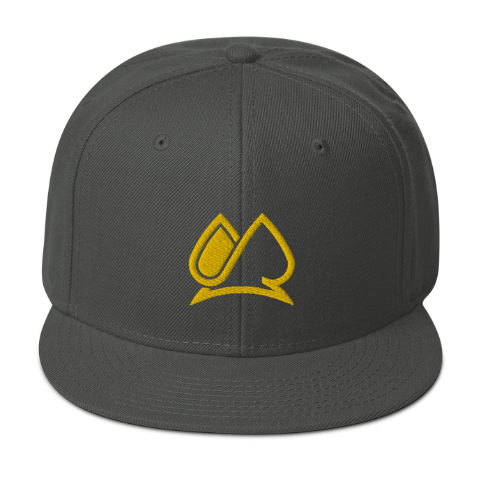 Always Motivated Logo Snapback Adjustable Hat - Charcoal/Gold
