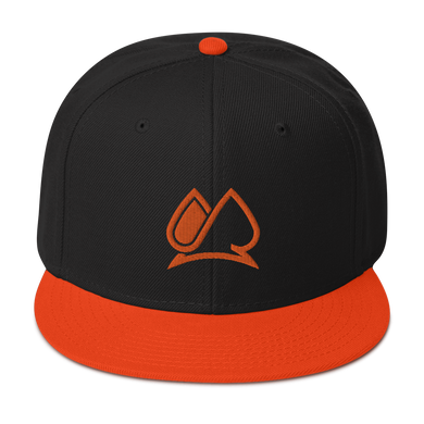Always Motivated Logo Snapback Adjustable Hat - (Black/Orange)
