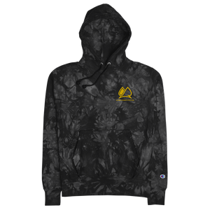 Gold and sales black champion hoodie