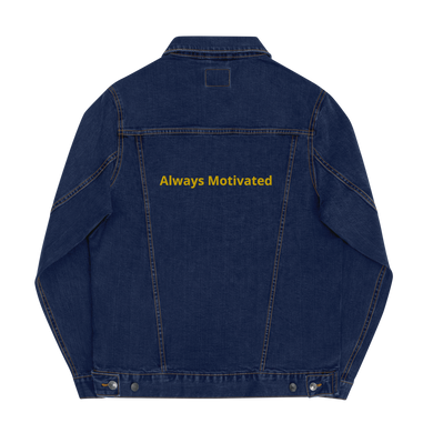 Always Motivated denim jacket Bleu/Gold