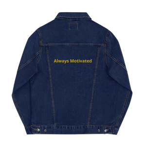 Always Motivated denim jacket Bleu/Gold