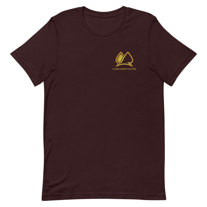 Always Motivated T-Shirt (Burgundy/Gold)