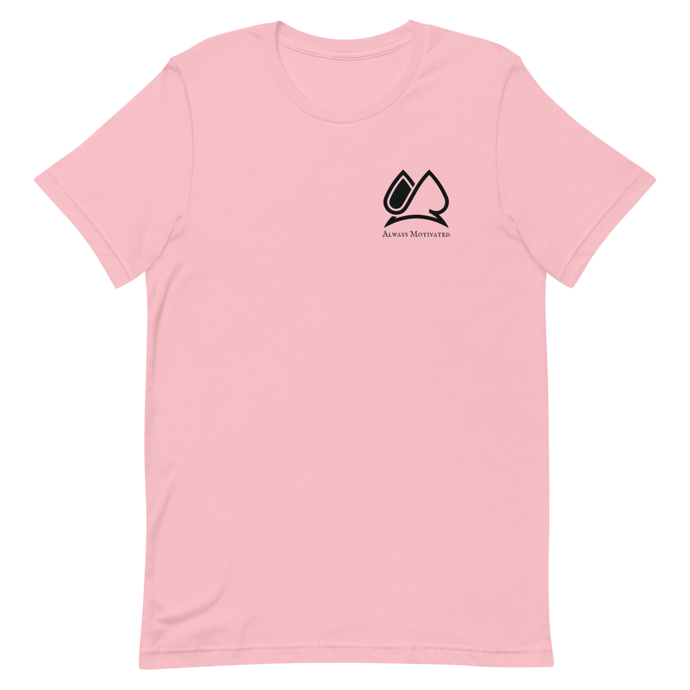 Always Motivated T-Shirt (Pink/Black)