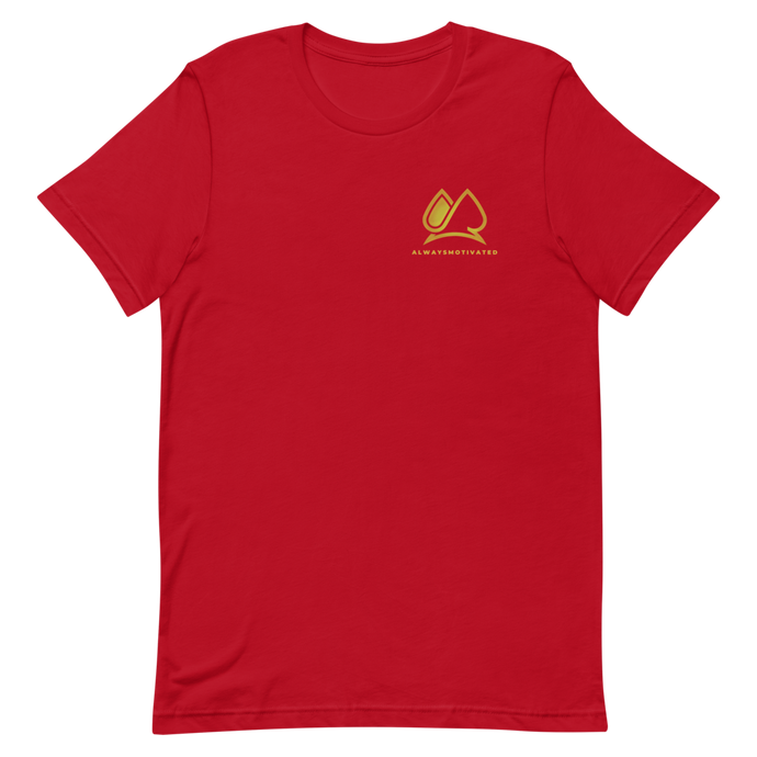 Always Motivated T-Shirt (Red/Gold)