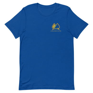 Always Motivated T-Shirt (Bleu/Gold)
